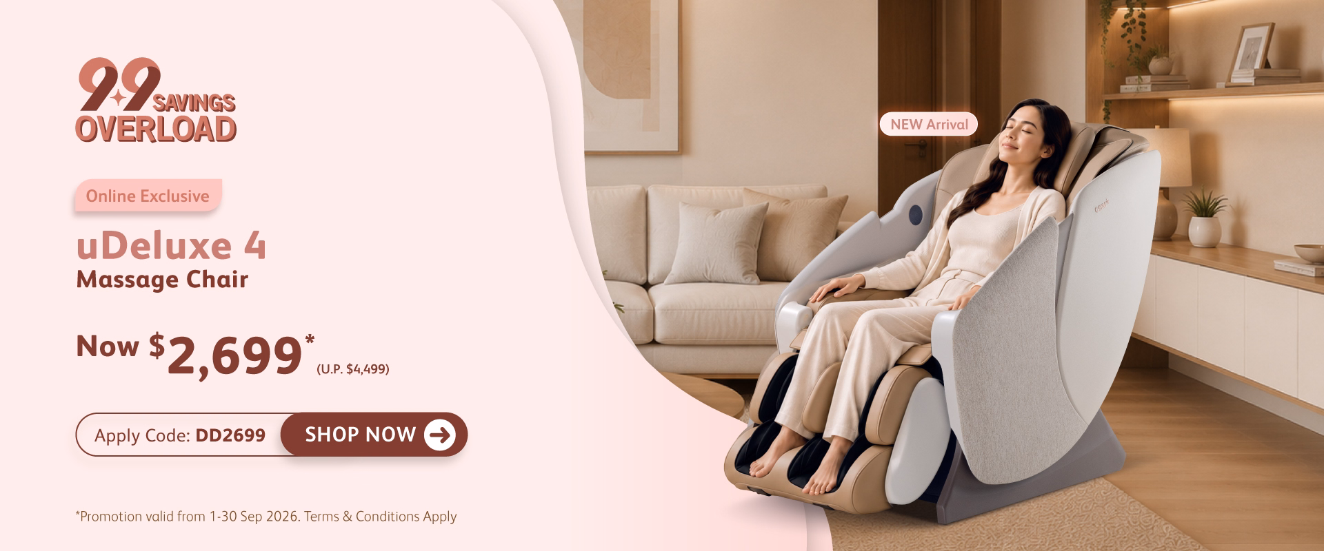 Proof of coupon - OSIM - Osim promo code: [[special price]] on massage chair
