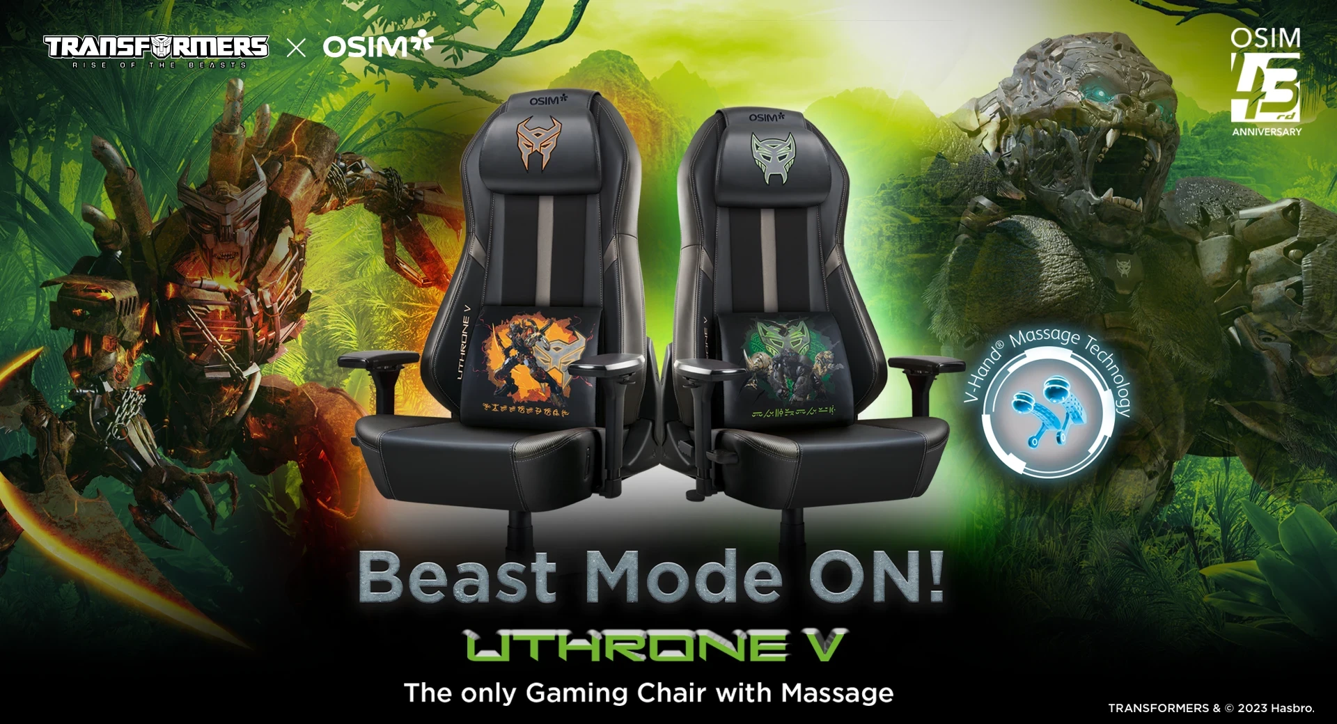 uThrone V Transformer Gaming Massage Chair OSIM Singapore