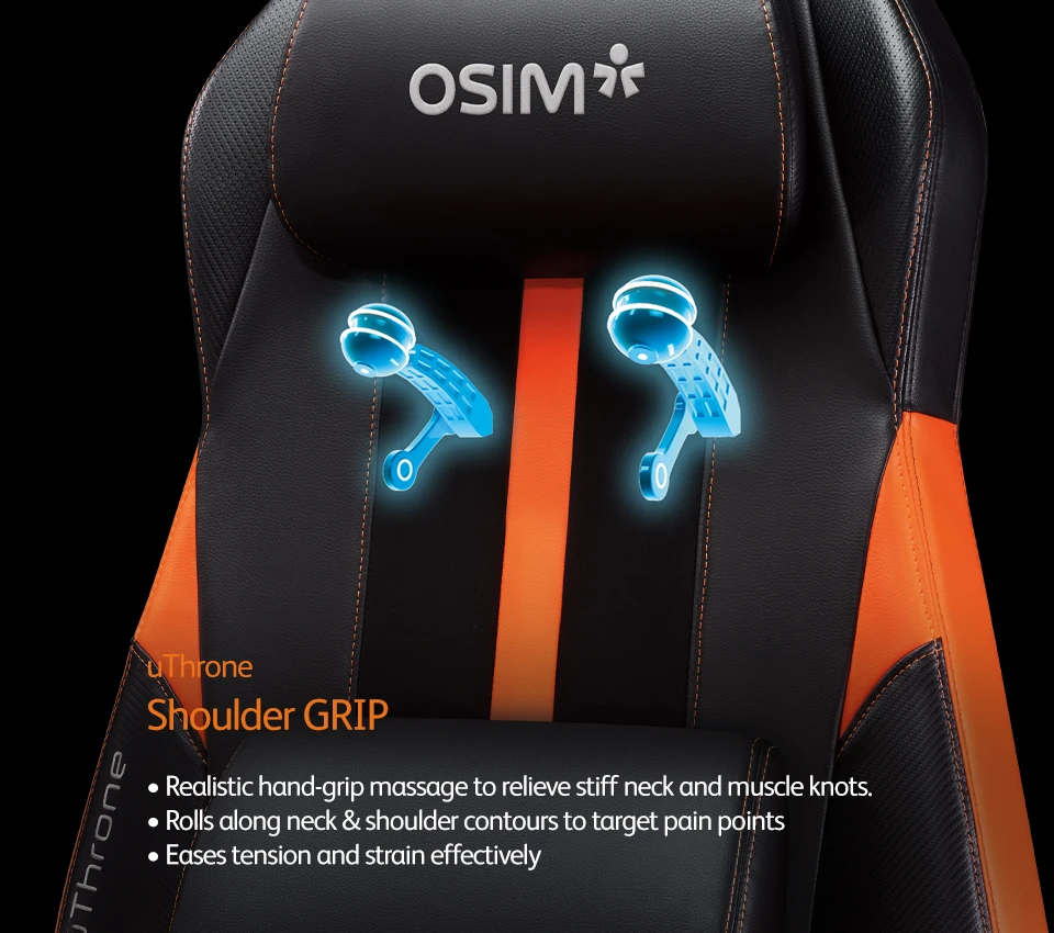 uThrone Gaming Massage Chair Shoulder Grip