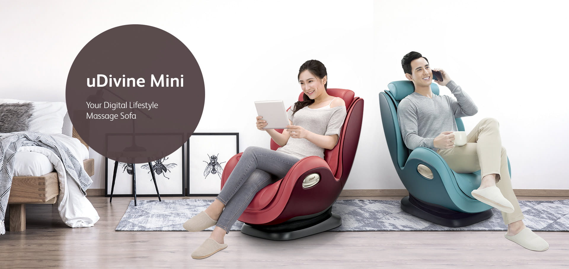 uDivine Mini Massage Chair, Massage Sofa OSIM Singapore