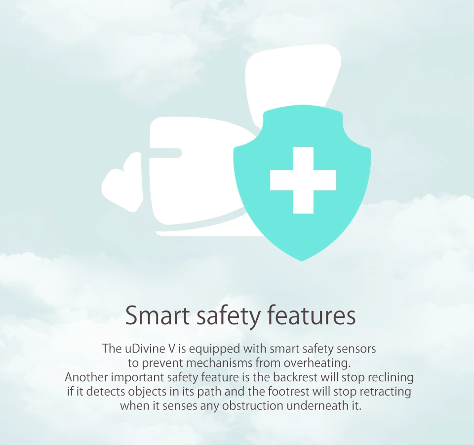 uDivine V Massage Chair Smart Safety Features