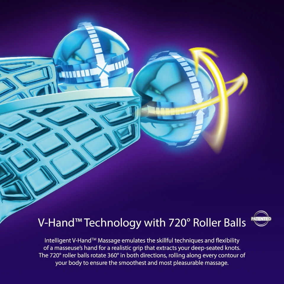 uDivine V2 Massage Chair V-Hand Technology with 720 Degree Roller Balls